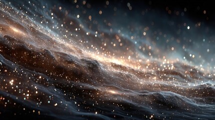 White dust sparkles and glowing star particles on transparent background