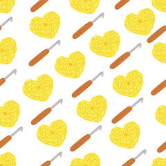 Knitting vector pattern. Vector texture seamless pattern.  Vector seamless background