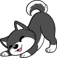 Dog yoga pose