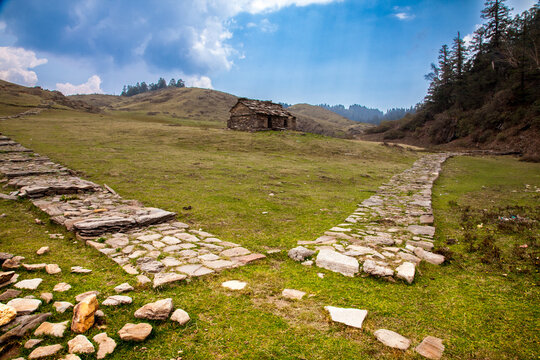 Stone Path to Tranquility: Trek to Khaptad Baba Ashram, Khaptad National Park