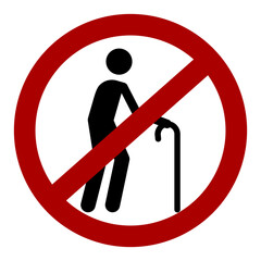 No elderly visitor allowed