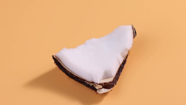 Close-up of coconut on empty space	