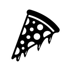 Pepperoni Pizza Slice Vector Bold Vibrant Design