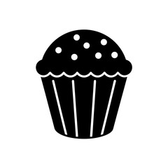 Muffin Icon Vector Flat Clean Look Isolated
