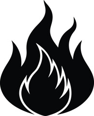 vector illustration of a fire