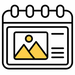 vector illustration of a calendar