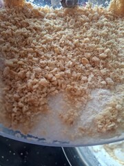 close up view of delicious asian food