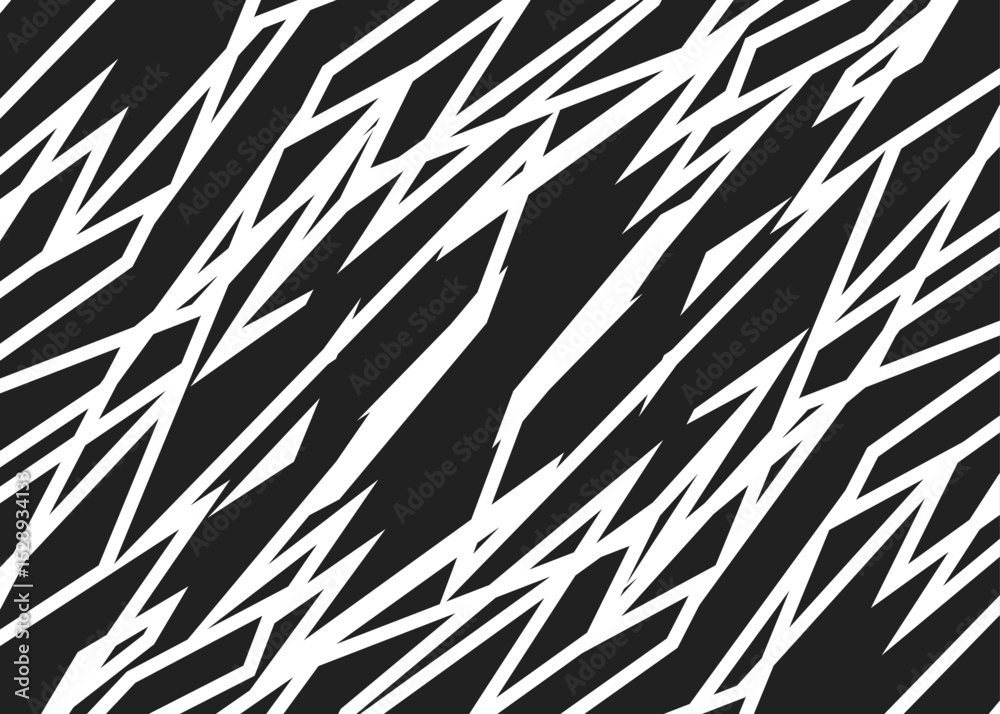 Aufkleber Abstract background with seamless sharp and slash line pattern. Raw scratch pattern
