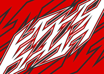 Abstract background with geometric racing decal pattern. Geometric spike pattern