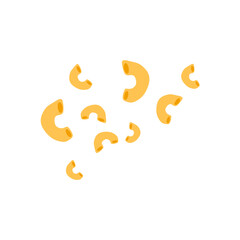Italian macaroni pasta vector illustration 