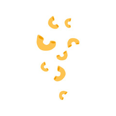 Italian macaroni pasta vector illustration 