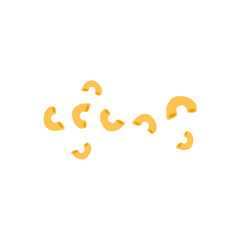 Italian macaroni pasta vector illustration 