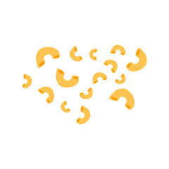 Italian macaroni pasta vector illustration 