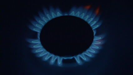 Entrancing and Captivating Blue Flame Patterns Dazzlingly Illuminate Your Gas Stove