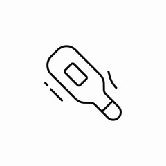 digital thermometer icon sign vector