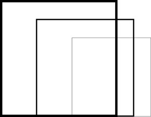 Square blend effects out line. Element in concept technology