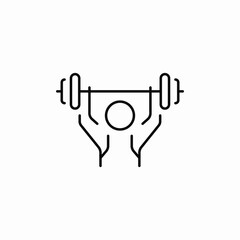 gym weight icon sign vector