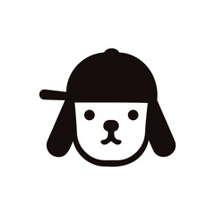 Cool Dog in a Baseball Cap Vector Illustration Mascot, Puppy, Canine