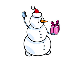 A Cartoon Bulldog with a Funny Expression on Black Background