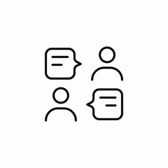 message conversation icon sign vector
