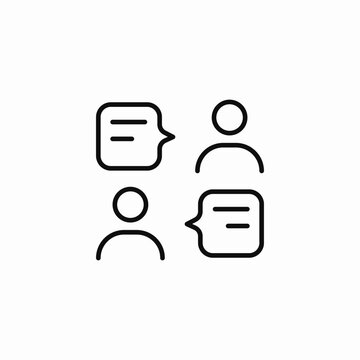 message conversation icon sign vector