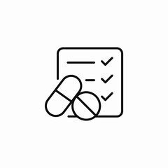 treatment plan icon sign vector