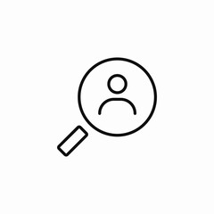 user search icon sign vector