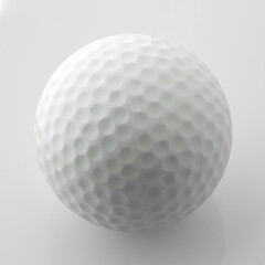 golf ball isolated on white background with clipping path.