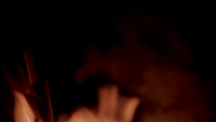 The Captivating Flames Set Against a Dark Background for Stunning Ambient Visuals