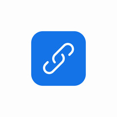 chain link icon sign vector