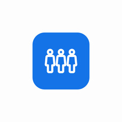 customer team icon sign vector