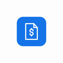 finances document icon sign vector