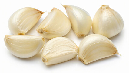 Garlic clove isolated in white background, Garlic in white background