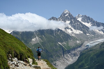 Wanderer bei La Flegere
