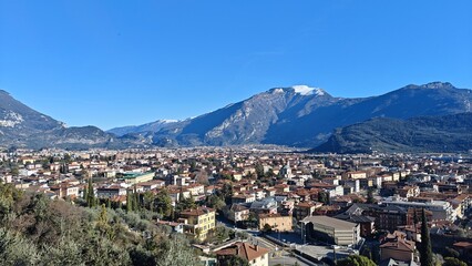 Aerial View of a Scenic Town