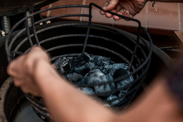 barbecue season eat summer happy with friends