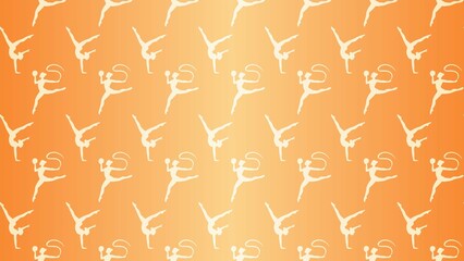 Vector decorative gymnastics pattern 