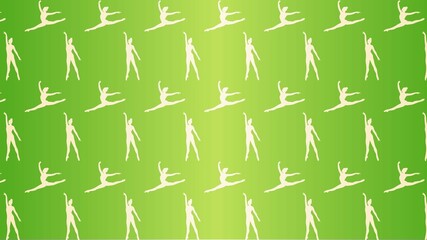 Vector decorative gymnastics pattern 