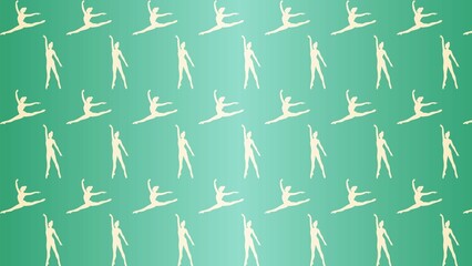 Vector decorative gymnastics pattern 