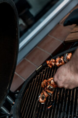 barbecue season eat summer happy with friends