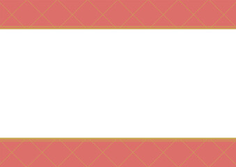 Simple red checkered background pattern illustration