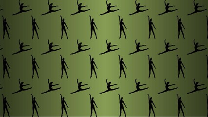 Vector decorative gymnastics pattern 