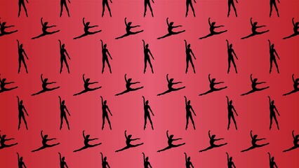 Vector decorative gymnastics pattern 
