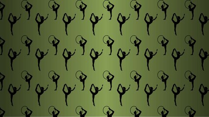Vector decorative gymnastics pattern 