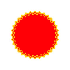 Price sticker, sale or discount sticker, sunburst badges icon