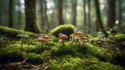 Mossy Forest Floor with Soft Light