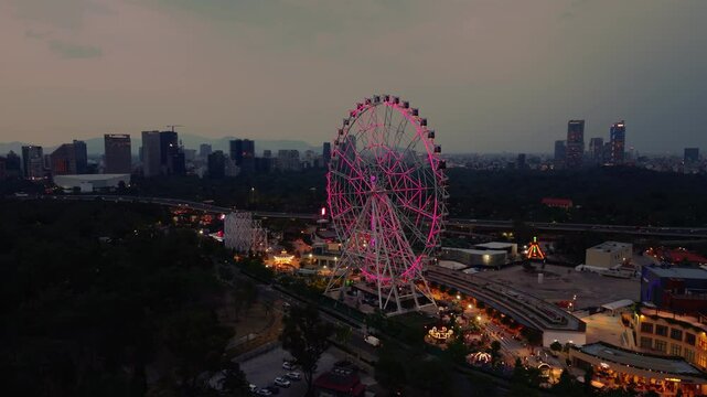 Ferris Wheel at Night - Mexico City II