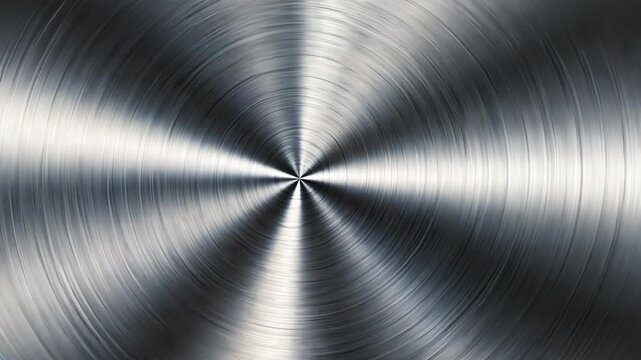 Stainless steel titanium metal background texture. Incident light on the texture of the metal. Lightening and darkening of metal. motion video.
