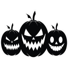 Three Black Abstract Shapes Vector Design with Red Green Blue Yellow Cyan and Magenta Accents