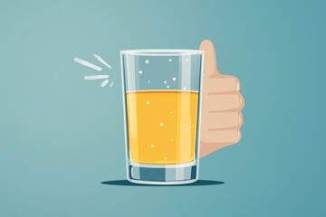 Stop alcohol concept: Person refusing to drink alcohol., Generative AI